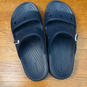 CROCS Dark Blue Comfort Slides